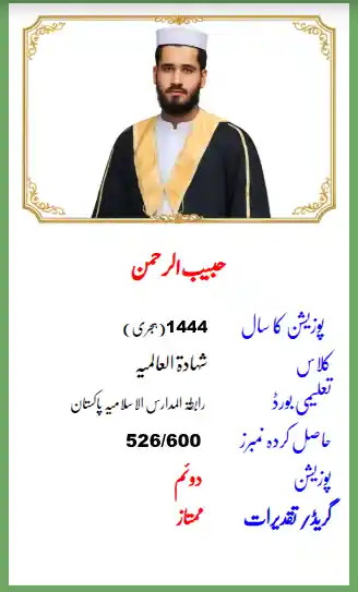 Posion Holder Students Jamia Ul Uloom Multan