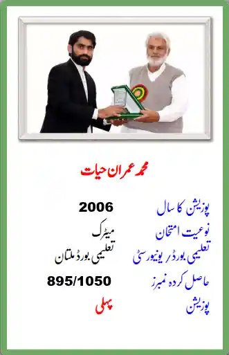 Posion Holder Students Jamia Ul Uloom Multan