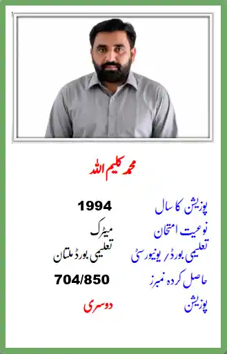 Posion Holder Students Jamia Ul Uloom Multan